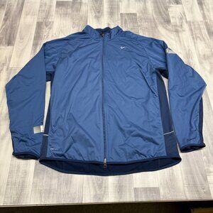 ✅Men's XXL Nike Element Dri-Fit Full-Zip Jacket Lightweight Running Fitness Blue